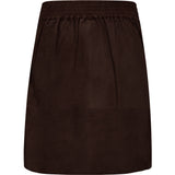 Depeche leather wear Lorina suede skirt Skirt 067 Dusty brown