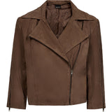 Depeche leather wear Margo Suede Jacket Jacket 338 Walnut Brown
