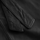 Depeche leather wear Maxi dress in soft, delicious and light leather quality Dresses 099 Black (Nero)
