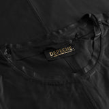 Depeche leather wear Maxi dress in soft, delicious and light leather quality Dresses 099 Black (Nero)