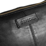 DEPECHE Medium leather handbag in soft quality Shoulderbag / Handbag 099 Black (Nero)