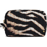 DEPECHE Medium leopard print cosmetic bag Accessories 080 Zebra