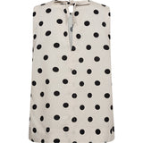 Depeche Clothing Meghan Sleeveless top with dots Tops 304 Dot Printed