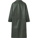 Depeche leather wear Mille long leather jacket in soft quality Jackets 213 Vintage green