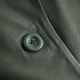 Depeche leather wear Mille long leather jacket in soft quality Jackets 213 Vintage green