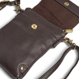 DEPECHE Mobile bag in soft leather Mobilebag 033 Mocca