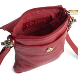DEPECHE Mobile bag in soft leather Mobilebag 043 Red