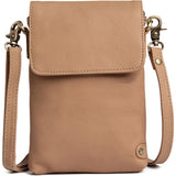 DEPECHE Mobile bag in soft leather Mobilebag 156 Camel