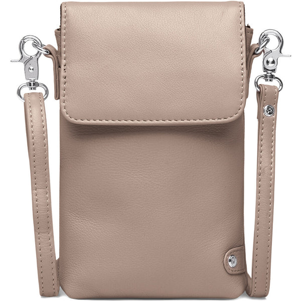 DEPECHE Mobile bag in soft leather and timeless design Mobilebag 038 Dusty taupe