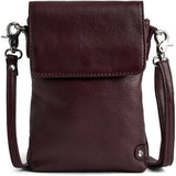 DEPECHE Mobile bag in soft leather Mobilebag 305 Ox Blood