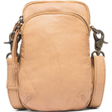 DEPECHE Mobile bag in soft vintage look leather Mobilebag 156 Camel