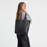 DEPECHE Musthave shopper leatherbag Shopper 099 Black