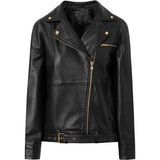 Depeche leather wear Nana leather biker jacket in nice and soft quality Jackets 099 Black (Nero)