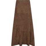 Depeche leather wear Naomi suede skirt Skirts 322 Toffee