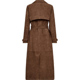 Depeche leather wear Naomi suede trench coat Jackets 311 Wood