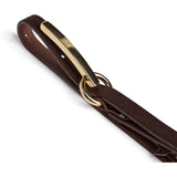 DEPECHE Narrow Belt Belt 161 Dark brown