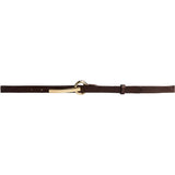 DEPECHE Narrow Belt Belt 161 Dark brown
