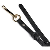 DEPECHE Narrow Belt Belt 190 Black/Gold