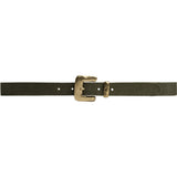 DEPECHE Narrow Suede Belt Belt 049 Army Green