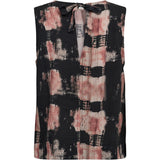 Depeche Clothing Nolia Sleeveless Top Tops 293 Rose Black Print