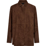 Depeche leather wear Nora suede shirt Shirt 311 Wood
