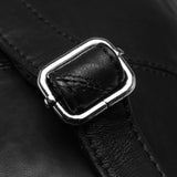 DEPECHE Oversize leather bumbag in high and soft quality Bumbag 099 Black (Nero)