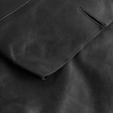 Depeche leather wear Paige shirt dress in soft leather Dresses 099 Black (Nero)