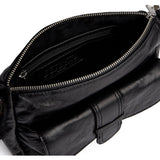 DEPECHE Powerfield lamb leather crossbody bag Cross over 099 Black