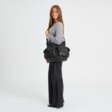 DEPECHE Powerfield sheep leather shopper Shopper 099 Black