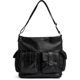 DEPECHE Powerfield sheep leather shopper Shopper 099 Black