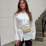 DEPECHE Purse/waist bag in soft leather and timeless design Purse / Credit card holder 202 Vanilla