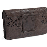 DEPECHE Purse/waist bag in soft leather and timeless design Purse / Credit card holder 340 Mocca Snake