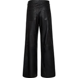 Depeche leather wear RachelDEP HW Pants Full Length Wide Leg Pants 099 Black (Nero)