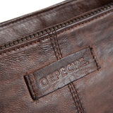 DEPECHE Raw and nice crossbody bag in soft leather Cross over 068 Winter brown