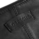 DEPECHE Raw and nice crossbody bag in soft leather Cross over 226 Black / Black