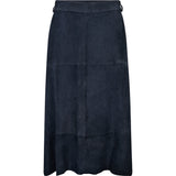 Depeche leather wear Rosie suede skirt Skirt 031 Ocean
