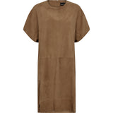 Depeche leather wear Sandra suede dress Dresses 007 Mud