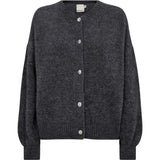 Depeche Clothing Sarah alpaca knit cardigan Knitwear 254 Grey Melange