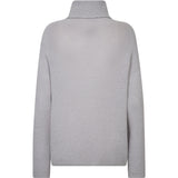 Depeche Clothing Sarah Alpaca Roll Neck Knitwear 332 Light Grey Melange