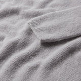 Depeche Clothing Sarah Alpaca Roll Neck Knitwear 332 Light Grey Melange