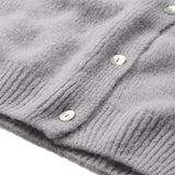 Depeche Clothing Sarah alpaca knit cardigan Knitwear 332 Light Grey Melange