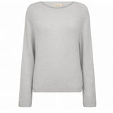 Depeche Clothing Sarah alpacha knit sweater Knitwear 332 Light Grey Melange