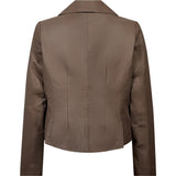 Depeche leather wear Savanna leather blazer Blazer 020 Taupe