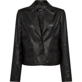 Depeche leather wear Savanna leather blazer Blazer 099 Black
