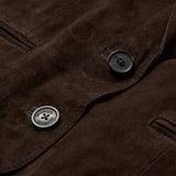 Depeche leather wear Savanna suede blazer Blazer 067 Dusty brown