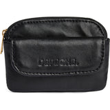 DEPECHE Sheep leather creditcard holder with logo Purse / Credit card holder 099 Black