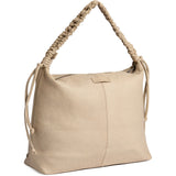 DEPECHE Sheep leather shoulderbag with ruched strap Shoulderbag / Handbag 202 Vanilla