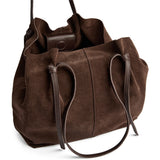 DEPECHE Beautiful suede shopper Shopper 008 Chocolate