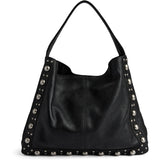 DEPECHE Shopper with studs Shopper 099 Black (Nero)