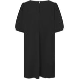 Depeche Clothing Short Abi dress with puff sleeves Dresses 099 Black (Nero)